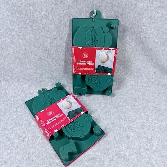 Small Christmas Silicone Molds Candy Chocolate Ice Cube Jello Soap Cake Crafts - Picture 3 of 9